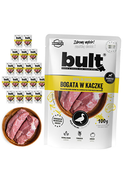 Bult Hrană umedă completă pentru câini, bogată în rață, plic 20x100g
