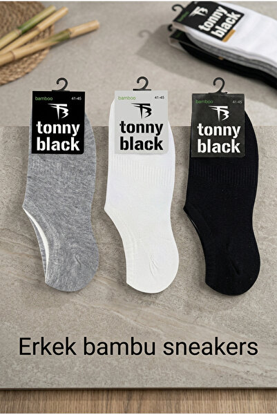 Tonny Black Men's Multi-Colored 3-Piece Soft Comfortable and Seamless Bootie ...