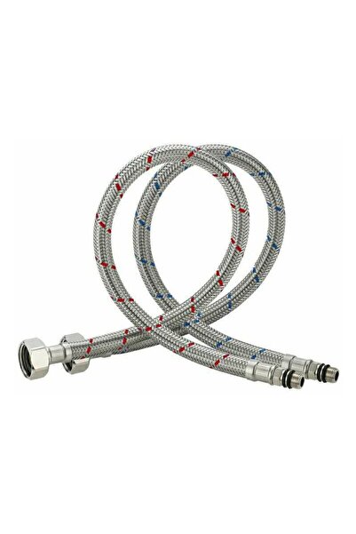 Sanlux Set de 2 furtunuri flexibile de conectare, 1/2, Tovbmup, Oțel inoxidab...