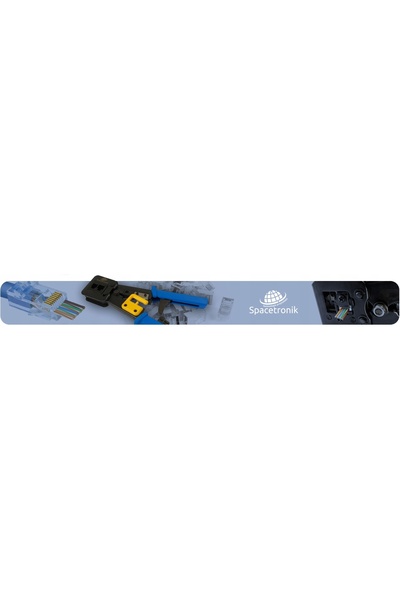 Spacetronik Mufă de trecere RJ45 CAT6 UTP PT-RJ456UB-1 100 bucăți PassTrought...