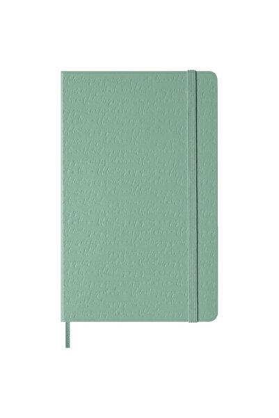 Moleskine Textured Hard Cover Unlined Notebook L Size 13X21 cm Sage Green
