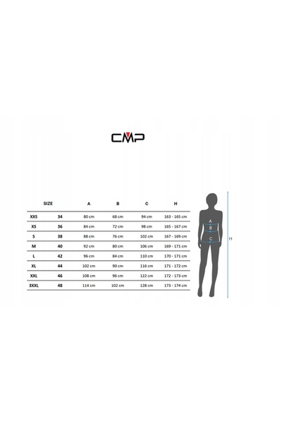 CMP Pantaloni de schi pentru femei 3W20636 negru 38