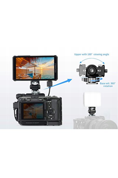 NO BRAND FEELWORLD PS6 Ultra-ușor 5.5 " OLED 4K Monitor de teren pentru camer...