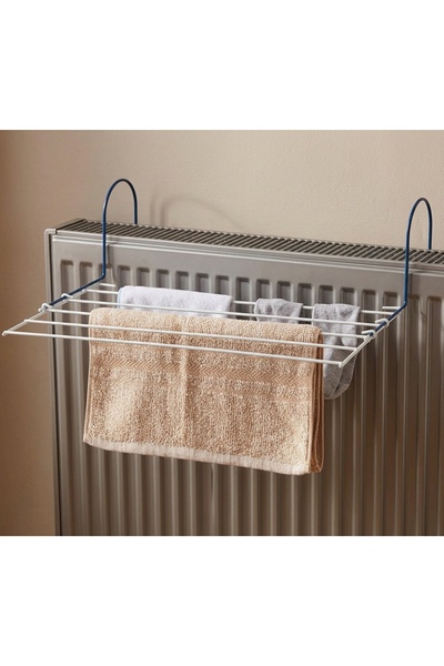 HYVESTO Uscator Metalic pentru Rufe 51 x 26 x 16 cm (pentru Balcon si Calorifer), Ultra-Usor 0.2 kg, Tije Rezistente si Brate Ajustabile