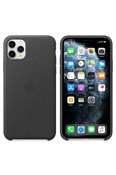 Apple HUSĂ NOUĂ ORIGINALĂ DIN PIELE PENTRU IPHONE 11 PRO MAX MX0E2ZM/A NEAGRĂ