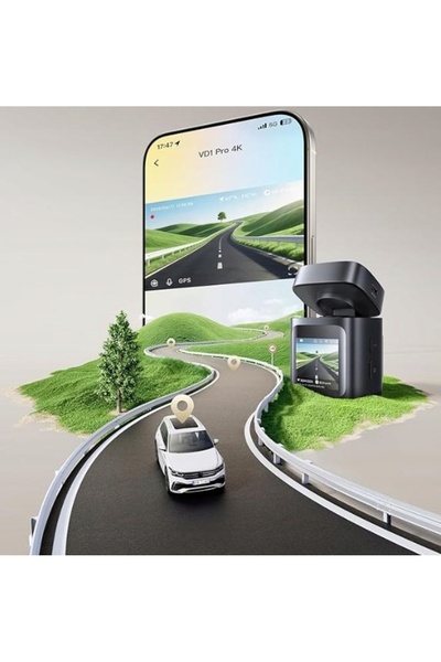 Baseus Cameră auto VD1 Pro GPS 4K+ WIFI 2880x1620p + Cameră spate 32