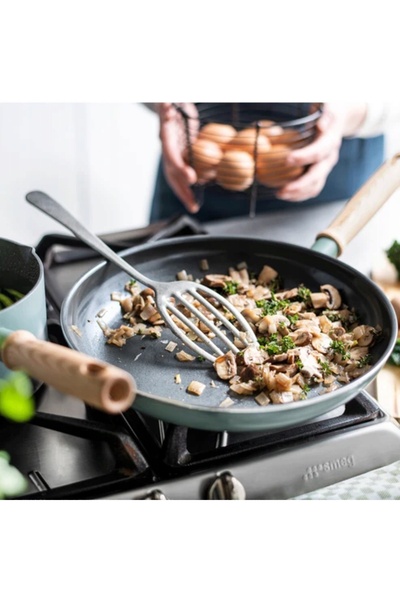 NO BRAND Tigaie wok GreenPan Mayflower 28cm mare antiaderentă, pentru inducți...