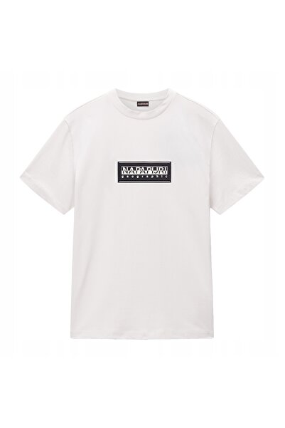 NO BRAND Tricou bărbătesc Napapijri S-Box Logo Whisper alb M