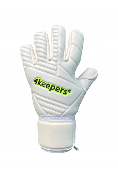 4keepers Mănuși de portar de fotbal pentru copii Retro 42 NC Jr albe, mărimea 7