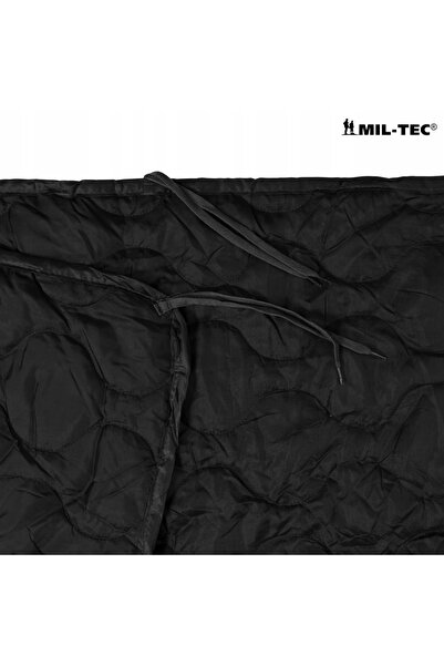 NO BRAND US PONCHO LINER Pătură călduroasă pentru cort și sac de dormit NEGRU