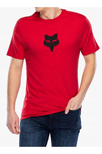 Fox Tricou din bumbac Head SS Prem Tee - roșu flacără S
