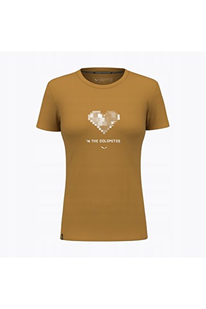 Salewa Tricou de damă Pure Heart Dry maro auriu 46/40