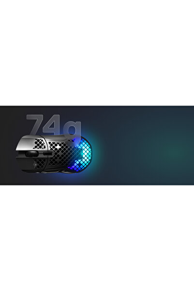 SteelSeries Mouse Aerox 5 Wireless USB RGB de gaming negru