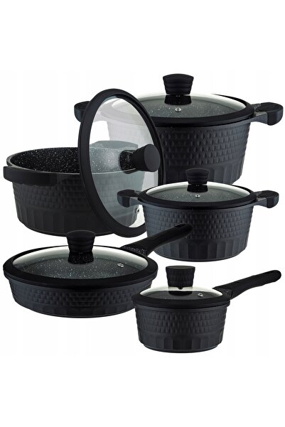 EDENBERG SET MARBLEWARE 11 piese inducție gaz ZILNER