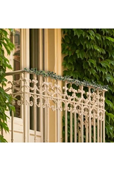NO BRAND Ghirlandă 180 CM VERDE, CU FLORI ARTIFICIALE, PENTRU BALCON/GRĂDINĂ,...