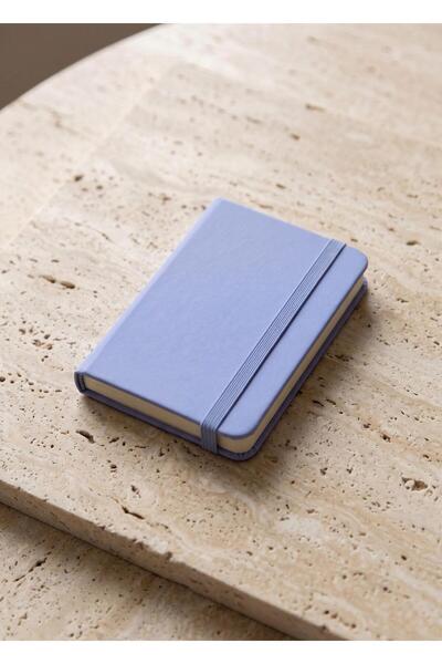 The Mia Striped Blue Notepad A7 10 X 8 cm
