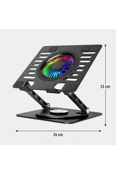 WOZINSKY Suport de răcire pentru laptop, suport pentru tabletă, din oțel, reg...