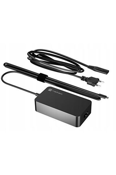 Natec Încărcător universal USB-C Grayling GaN 65W pentru laptopuri și telefoane