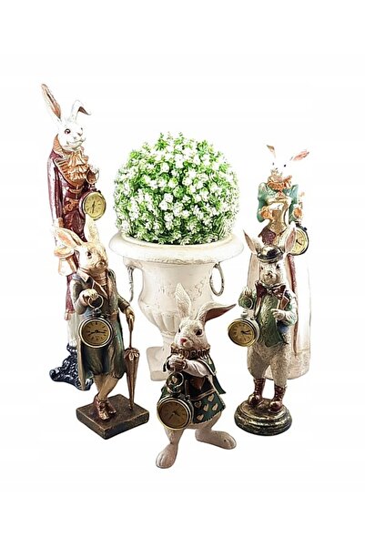 NO BRAND Figurină broască cu ceas 46 cm