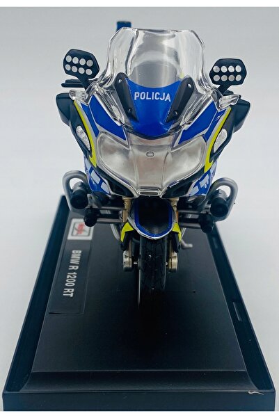 Maisto 1:18 BMW R1200 RT MOTOCICLETĂ DE POLIȚIE POLONEZĂ MODEL NOU CU SUPORT ...