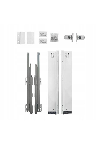 NO BRAND Sertar REJS ULTRA BOX alb, jos, L-500 H-86, închidere silențioasă, g...