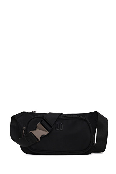 Derimod Men's Black Fabric Waist Bag 26Sbd33046F