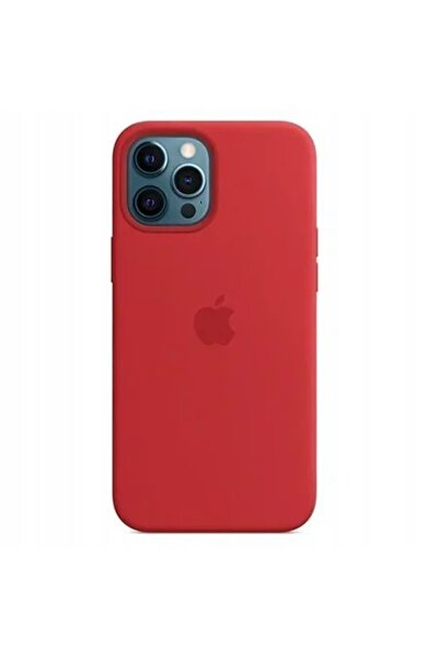 Apple Husă din silicon MagSafe roșie pentru iPhone 12 Pro Max