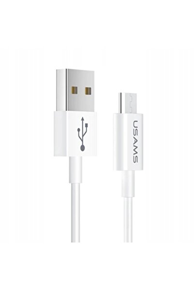 NO BRAND USAMS Cablu U23 microUSB 2A Încărcare rapidă 1m alb/alb SJ284USB01 (...