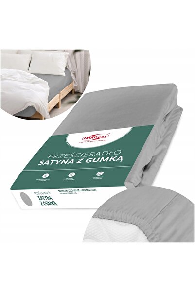 NO BRAND Cearșaf de pat din bumbac cu elastic 140x200 SATIN RESPIRABIL - MULT...
