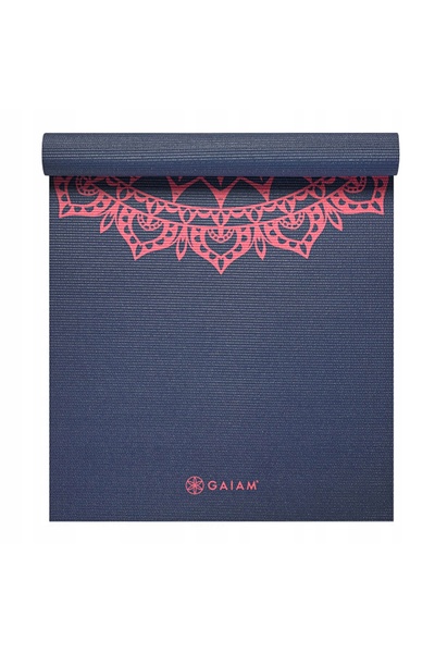 gaiam Saltea de yoga și exerciții Pink Marrakesh de 4 mm - Antiderapantă, Ușoară