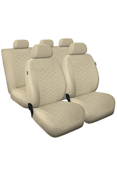 NO BRAND Huse scaune auto din piele bej pentru VW New Beetle