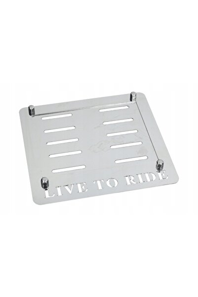 NO BRAND Ramă pentru plăcuța de înmatriculare „live to ride” din oțel inoxidabil