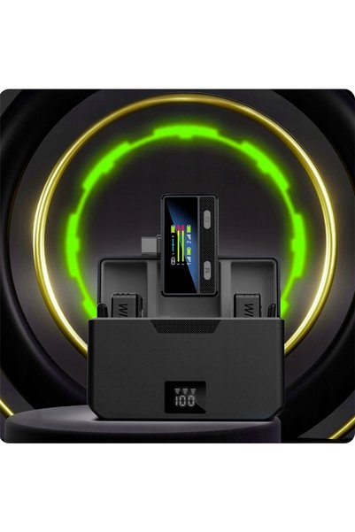 NO BRAND Set de 2 microfoane wireless USB-C cu clemă