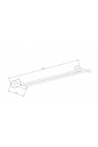 Mexen REMO Suport prosop suspendat 64 cm auriu