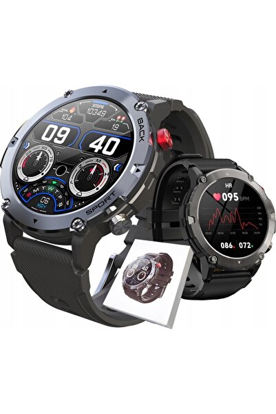 SENSORR Ceas militar robust, smartwatch pentru bărbați, monitorizare ritm car...