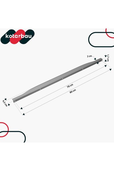 NO BRAND Set de mânere de mobilier de margine, moderne, din aluminiu, 800 mm,...