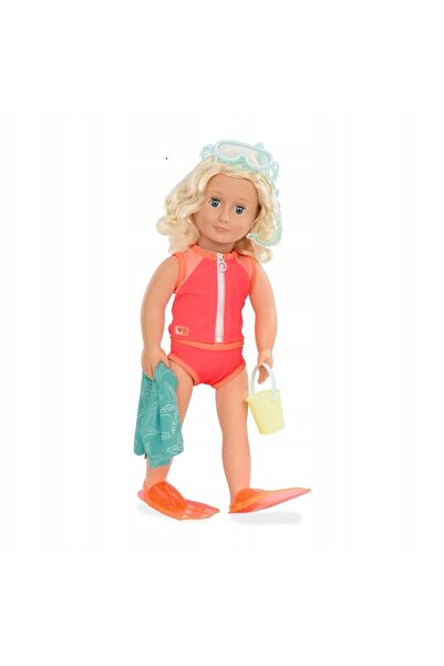 NO BRAND Costum de baie și mască de scufundare Platwy pentru păpuși de 46 cm ...