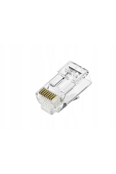 NO BRAND Mufă RJ45 UTP Cat.6A tip EZ, cu trecere directă [pachet de 100]