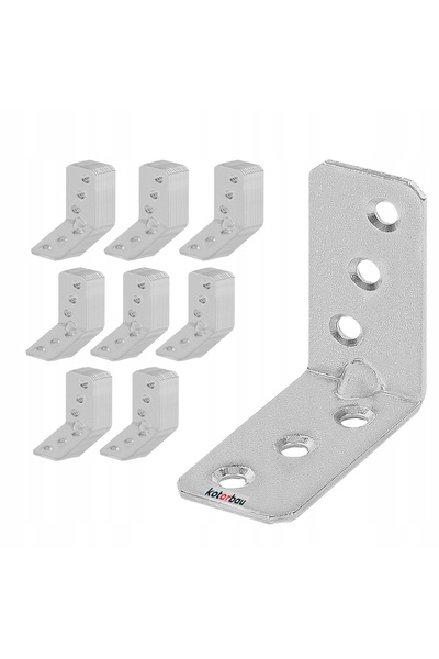 NO BRAND 100x CONECTOR DE COLȚ SUDAT 50x50x25 PENTRU MOBILIER