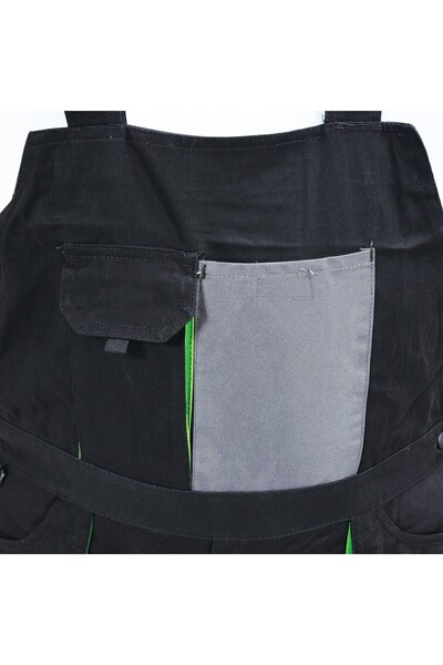 yato PALEA L PANTALONI DE LUCRU DIN BUMBAC NEGRU/GRI CU 10 BUCUȚE