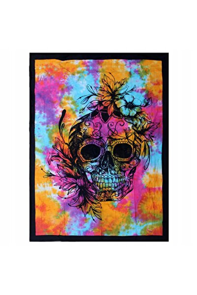 Ancient wisdom Cuvertură din bumbac/Decorațiune de perete - 130x200 cm - Craniu