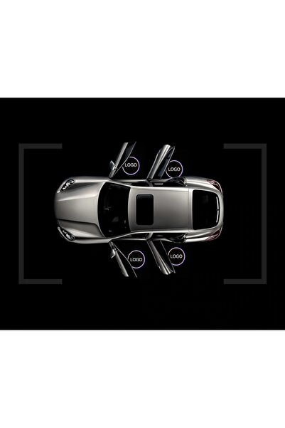 NO BRAND Proiectoare LED pentru uși cu logo FORD HD Wireless