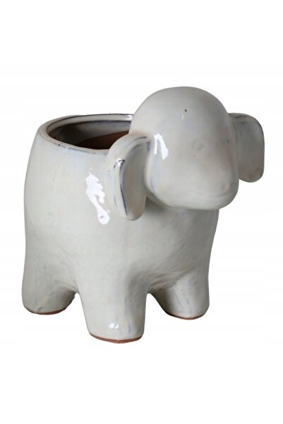 NO BRAND Ghiveci ceramic, capac, oaiețe, iarbă, decorațiune, flori