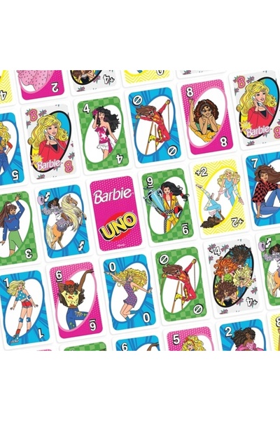 NO BRAND Joc de cărți UNO Barbie, 112 cărți, pentru copii de 7 ani și peste, ...