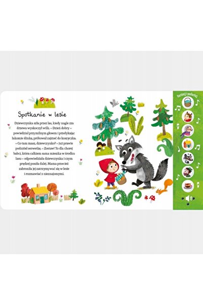 NO BRAND Poveste sonoră. Scufița Roșie. Apăsați și ascultați Carte de citit