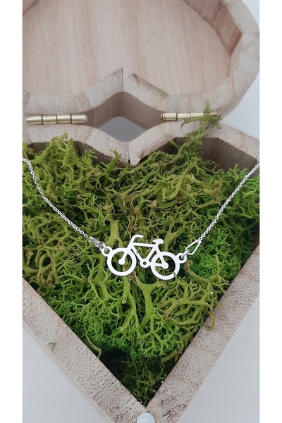 NO BRAND Brățară de argint cu bicicletă, argint 925