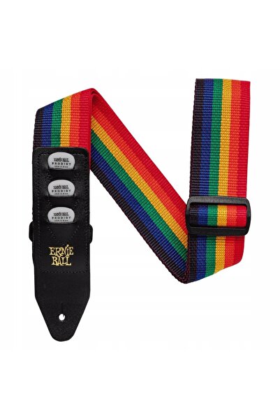 NO BRAND Curea pentru chitară 98-180 cm Ernie Ball 4188 Curcubeu Etui pentru ...