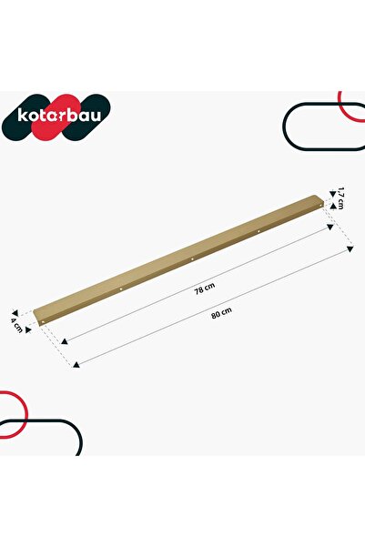 NO BRAND Set mânere de mobilă moderne, aur mat, 780 / 800mm, 4 bucăți