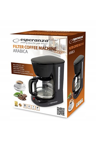 ESPERANZA Cafetieră cu filtru pentru cafea Arabica 1,8 L