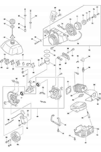 NO BRAND Bobină de aprindere MAKITA pentru RBC413 RBC420 RBC421L Cod original...